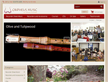 Tablet Screenshot of orpheusmusic.com.au